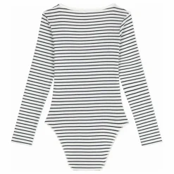 Body Côtelé Rayé | Blanc