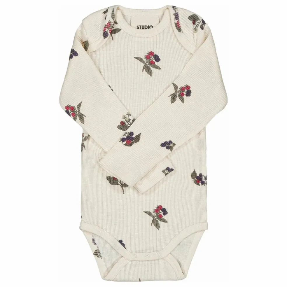 Body Côtelé Woody Mûres Coton Bio | Ecru