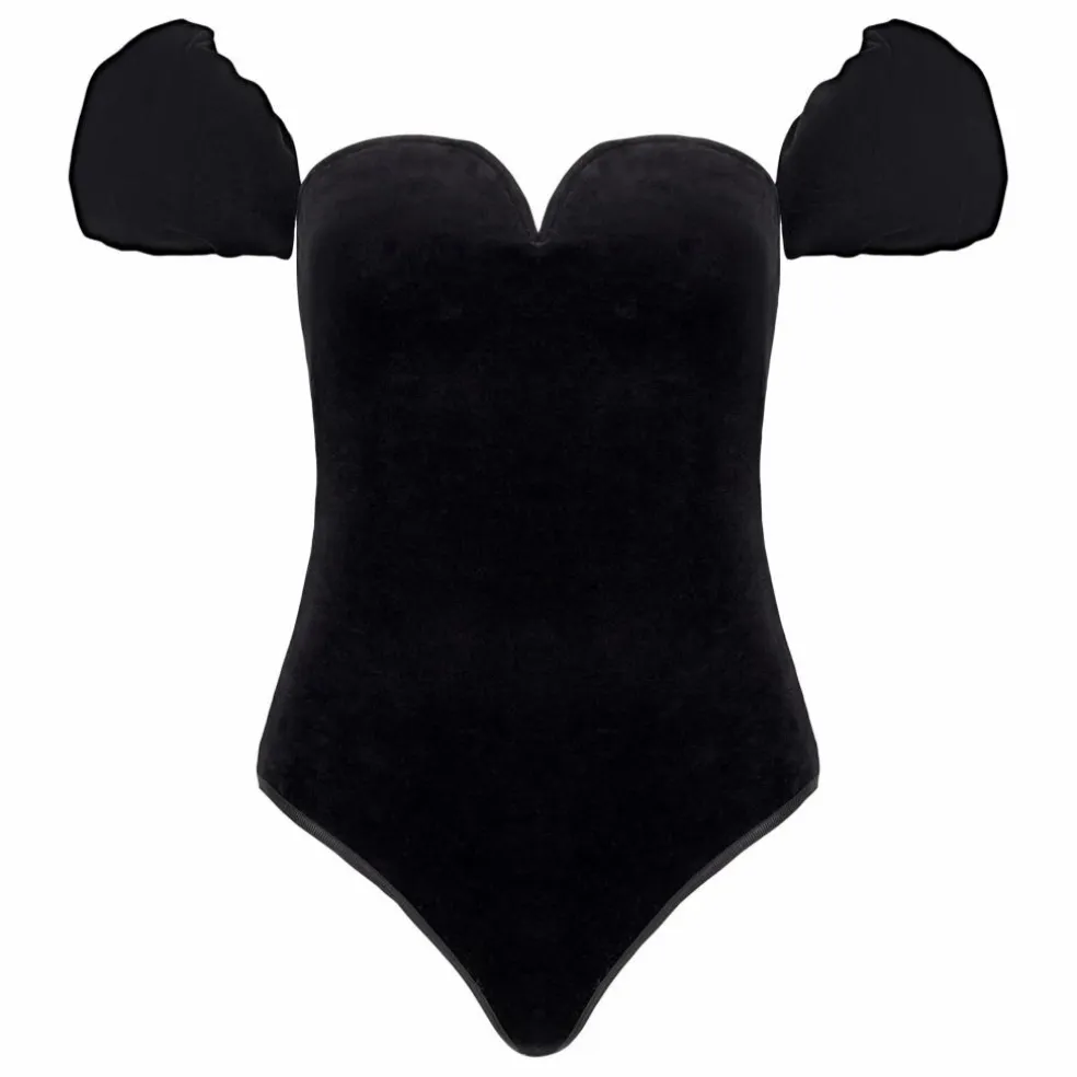 Body Diana Velours | Noir