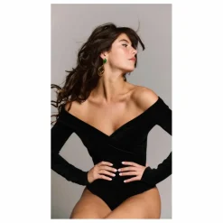 Body Gabrielle Velours | Noir