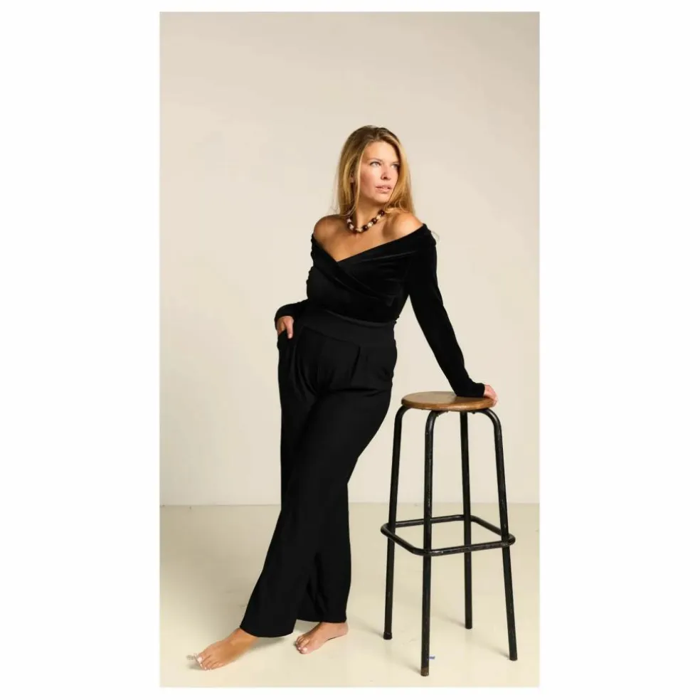 Body Gabrielle Velours | Noir