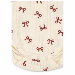 Body Minnie Nœuds Pointelle Coton Bio | Beige