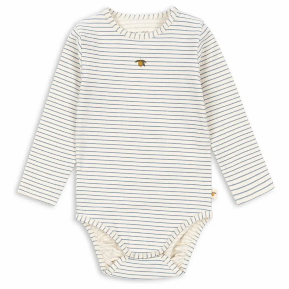 Body Rayé Coton Bio | Ecru