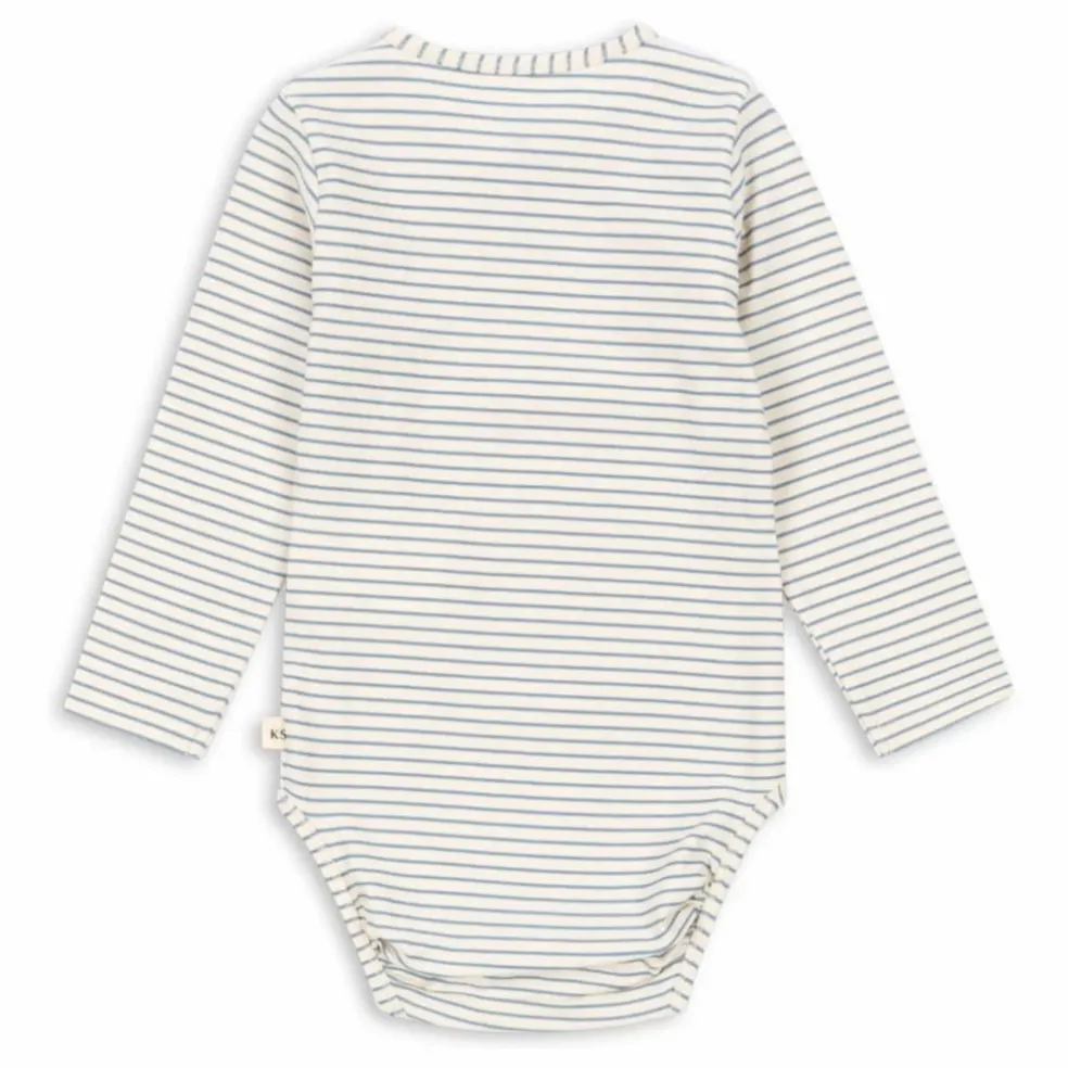 Body Rayé Coton Bio | Ecru