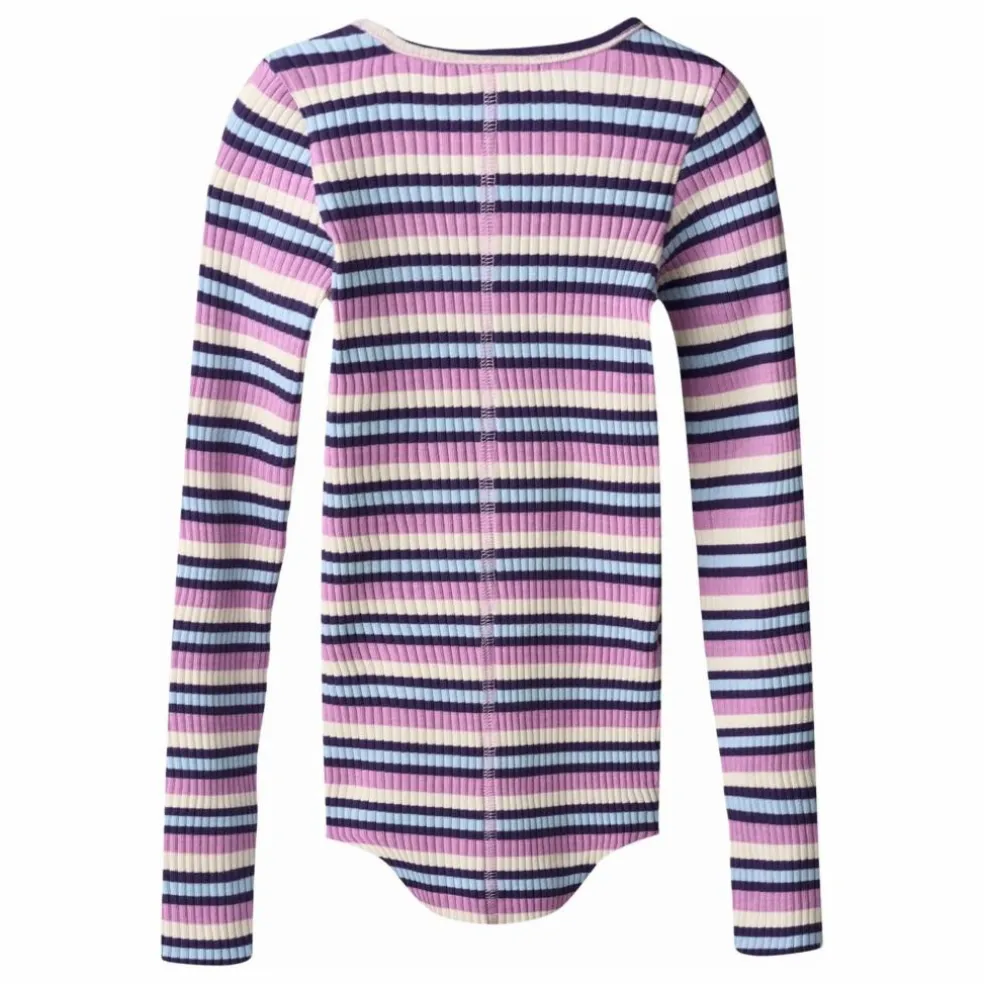 Body Rochelle Cosmic Rayé Coton Bio | Violet