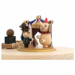 Boite à musique en bois Cirque