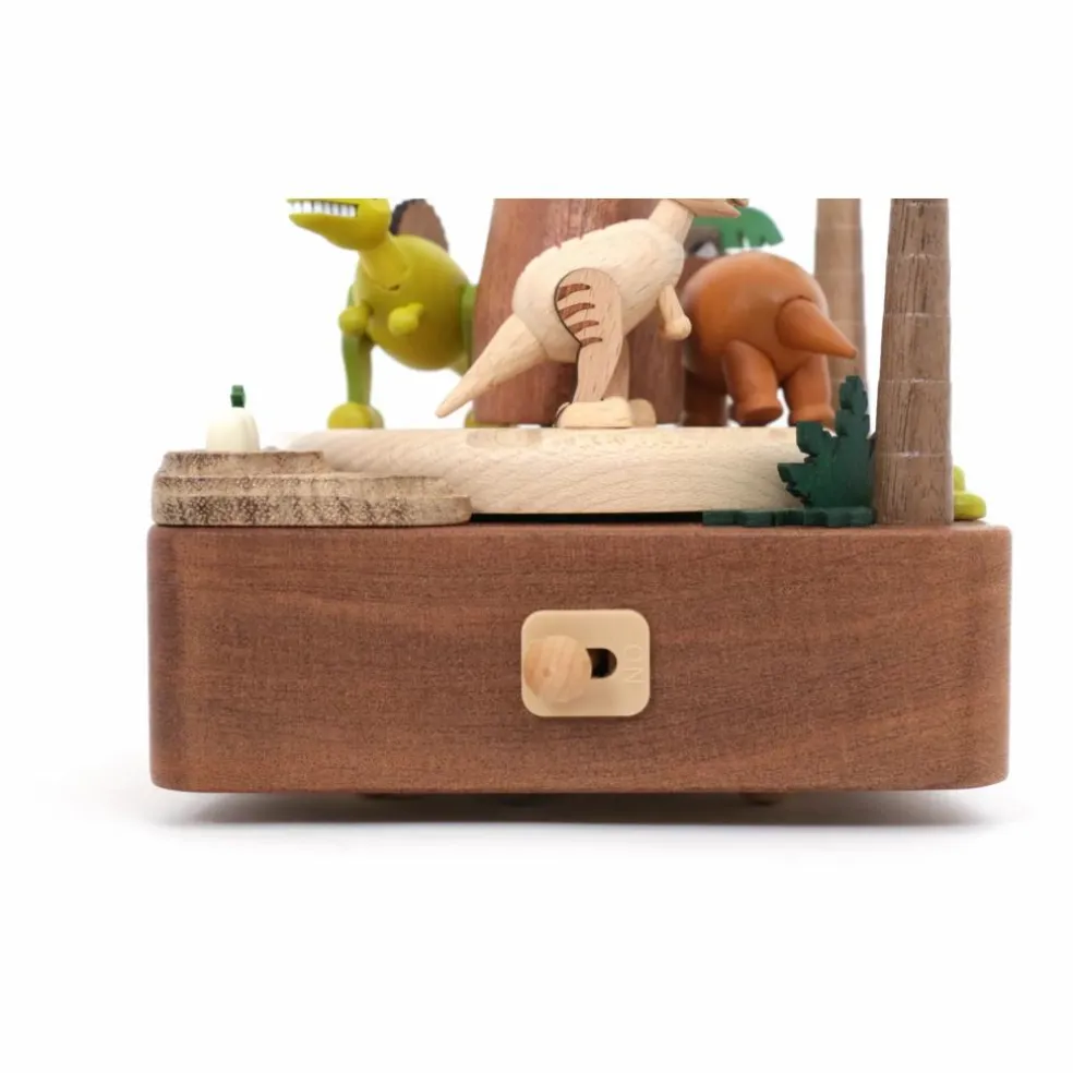 Boite à musique en bois Dino