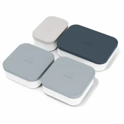 Boites de compartimentation pour bento MB Extra - Set de 4 | Gris