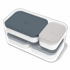 Boites de compartimentation pour bento MB Extra - Set de 4 | Gris