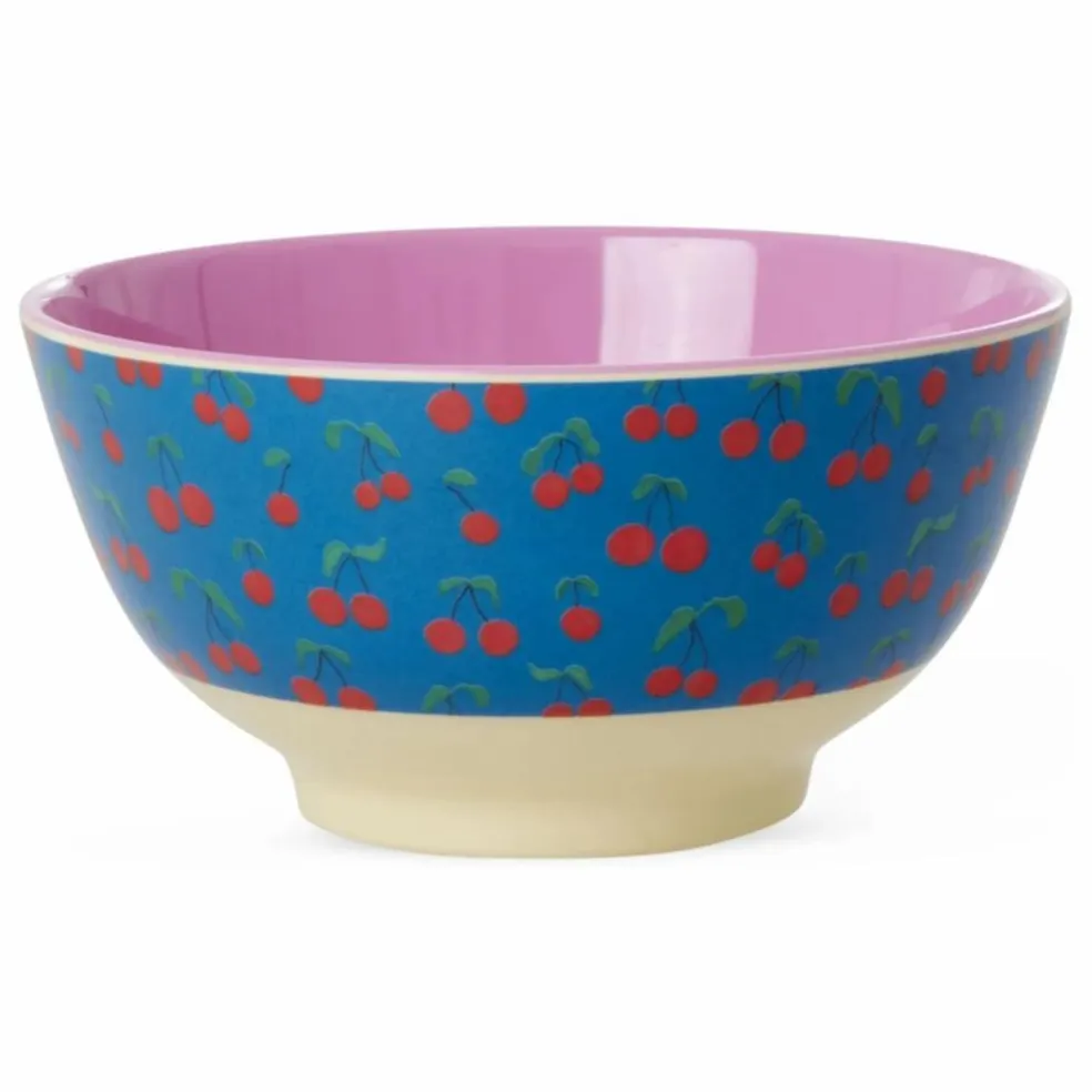 Bol en mélamine Cerise | Bleu roi
