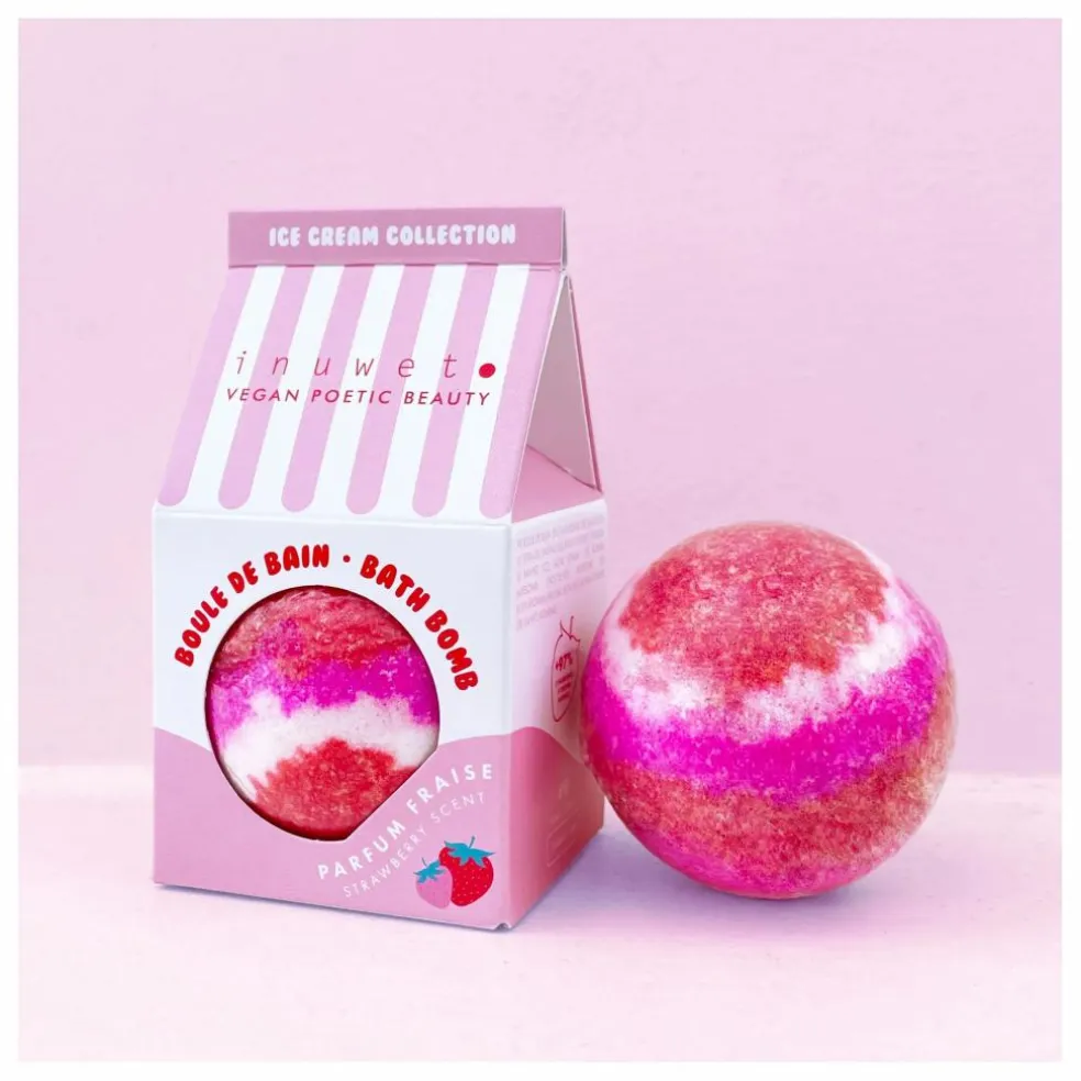 Bombe de bain Ice cream fraise - 120 g