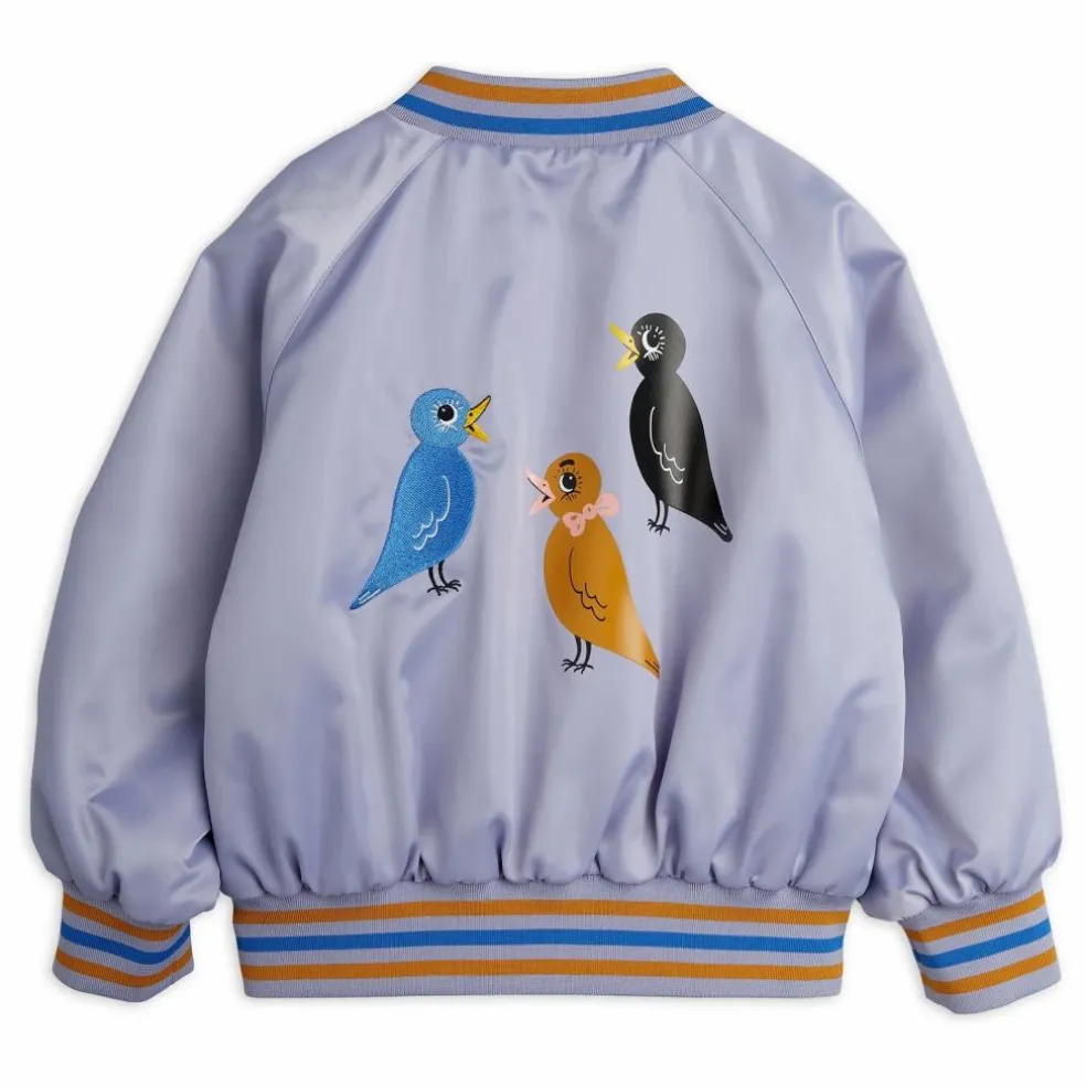 Bomber Birds Fibres Recyclées | Lilas