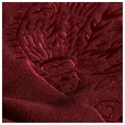 Bomber Brodé Laine et Cuir | Bordeaux