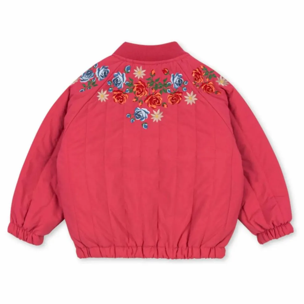 Bomber Juno Fleuri | Rose fuschia
