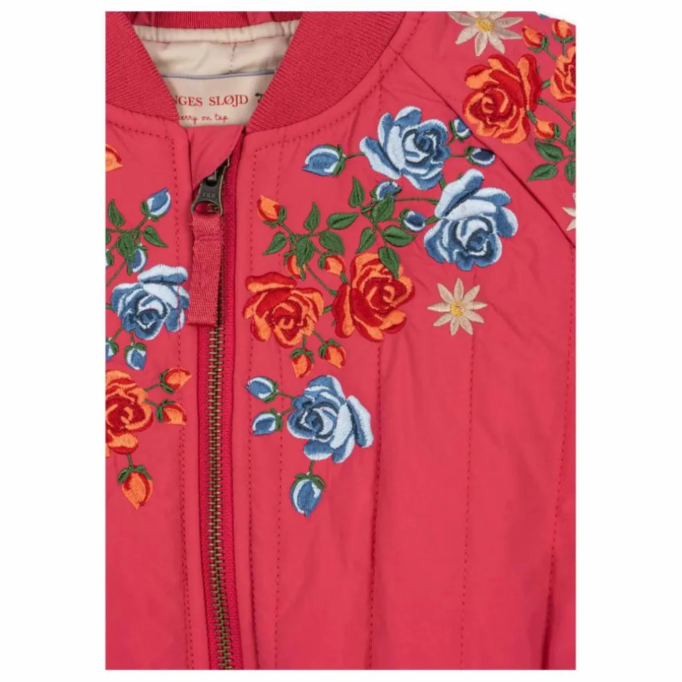 Bomber Juno Fleuri | Rose fuschia