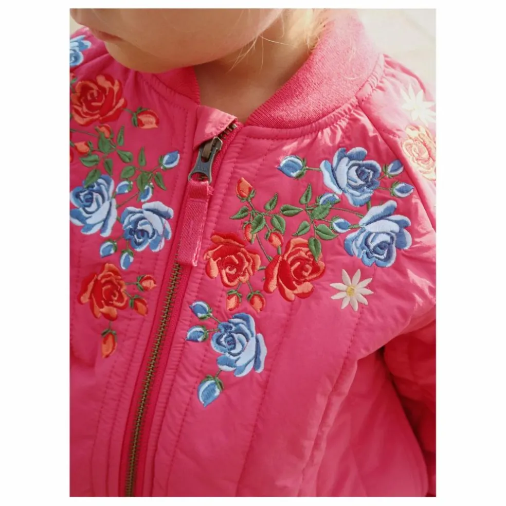 Bomber Juno Fleuri | Rose fuschia