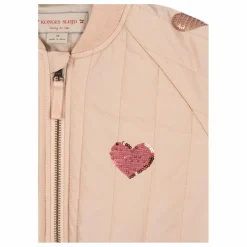 Bomber Sequins Juno Cœurs | Rose pâle