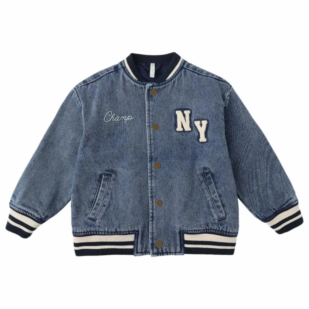 Bomber Varsity Mini | Denim