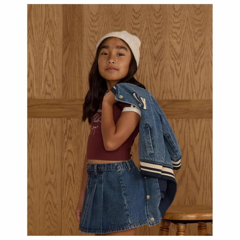 Bomber Varsity Mini | Denim