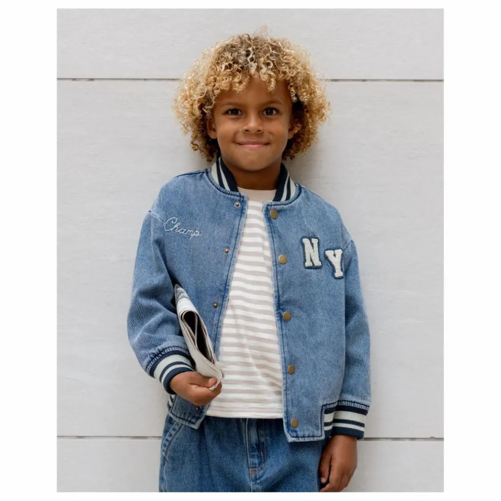 Bomber Varsity Mini | Denim