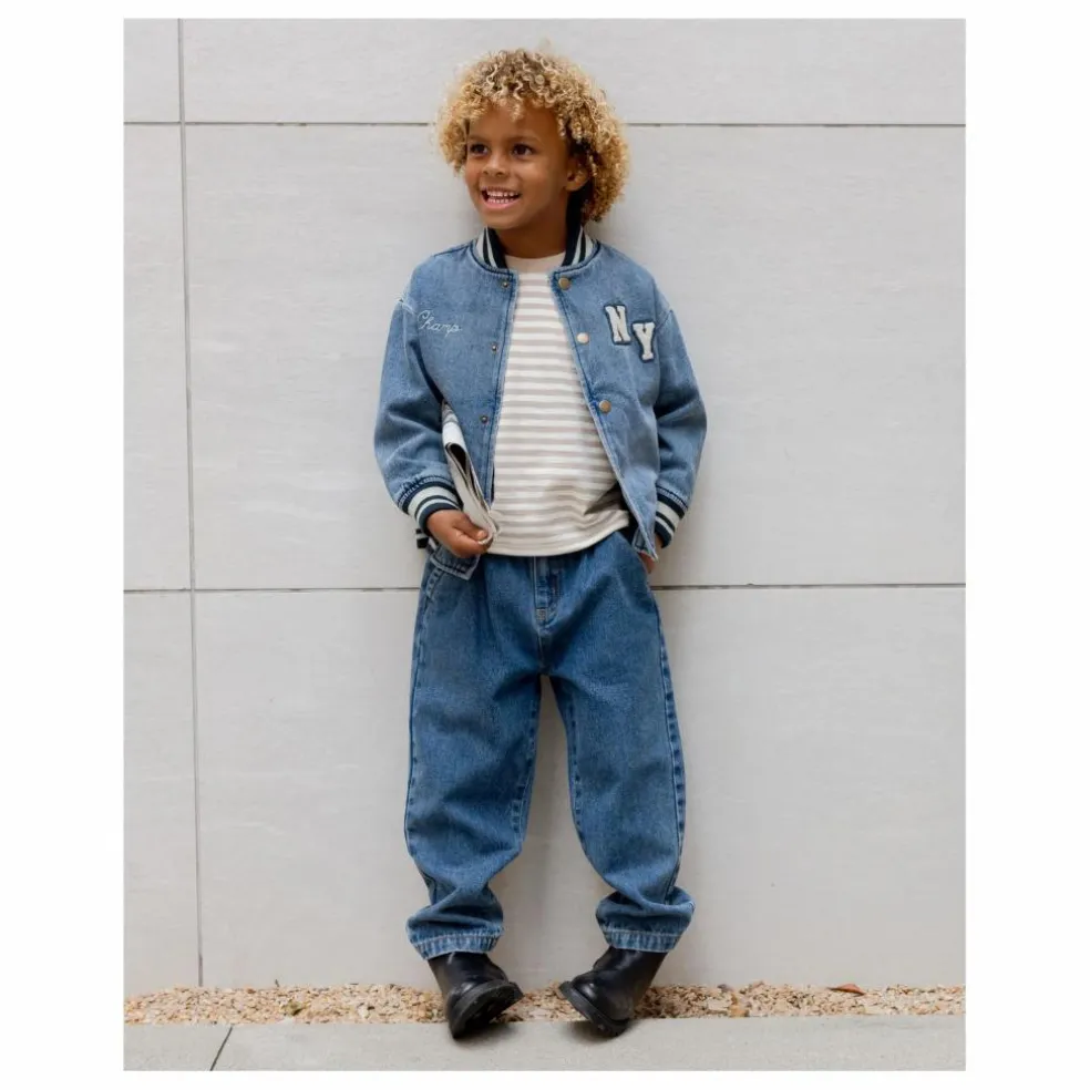 Bomber Varsity Mini | Denim