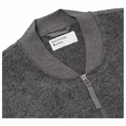 Bomber Zippé Laine | Gris