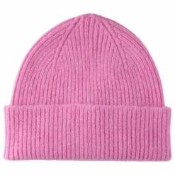 Bonnet adulte en laine vierge | Rose