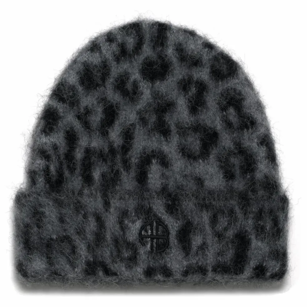Bonnet Elia Léopard Alpaga | Gris