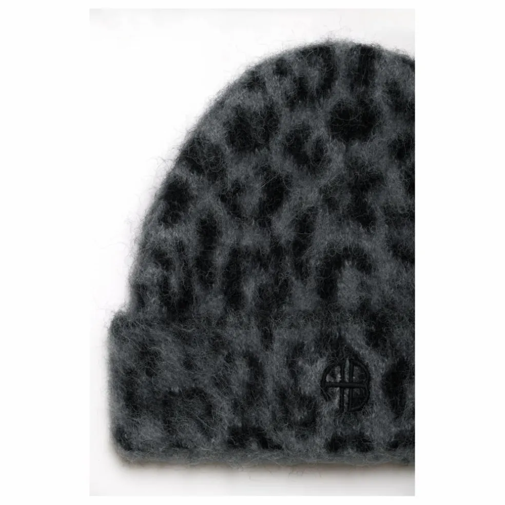 Bonnet Elia Léopard Alpaga | Gris