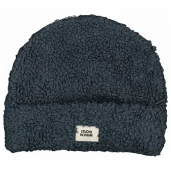 Bonnet Façon Sherpa Mouton Coton Bio | Bleu gris