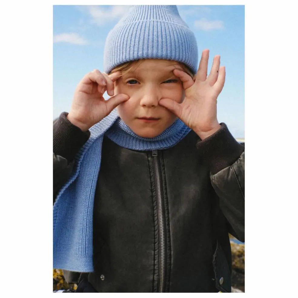 Bonnet Fonzie Laine Mérinos | Bleu Clair