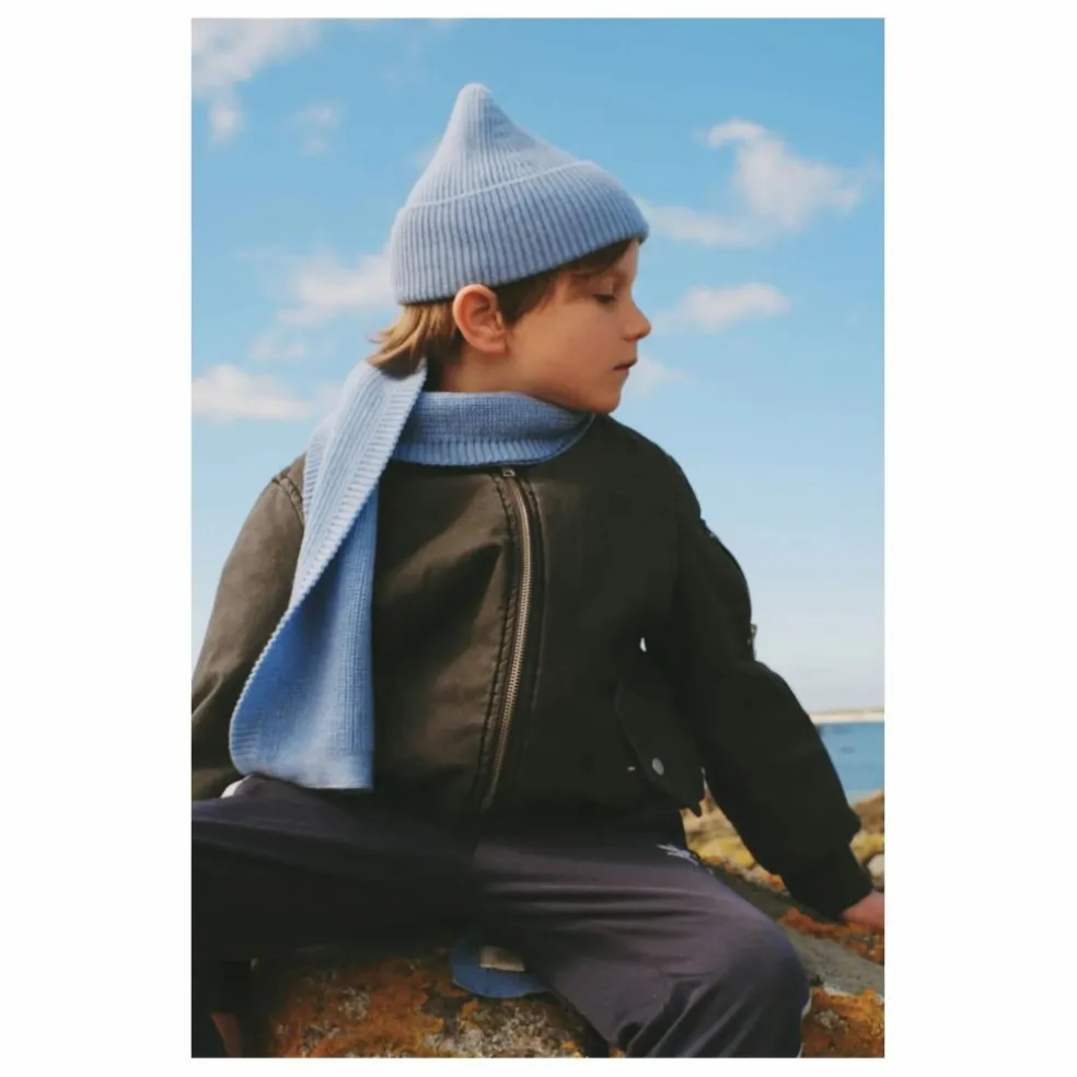 Bonnet Fonzie Laine Mérinos | Bleu Clair
