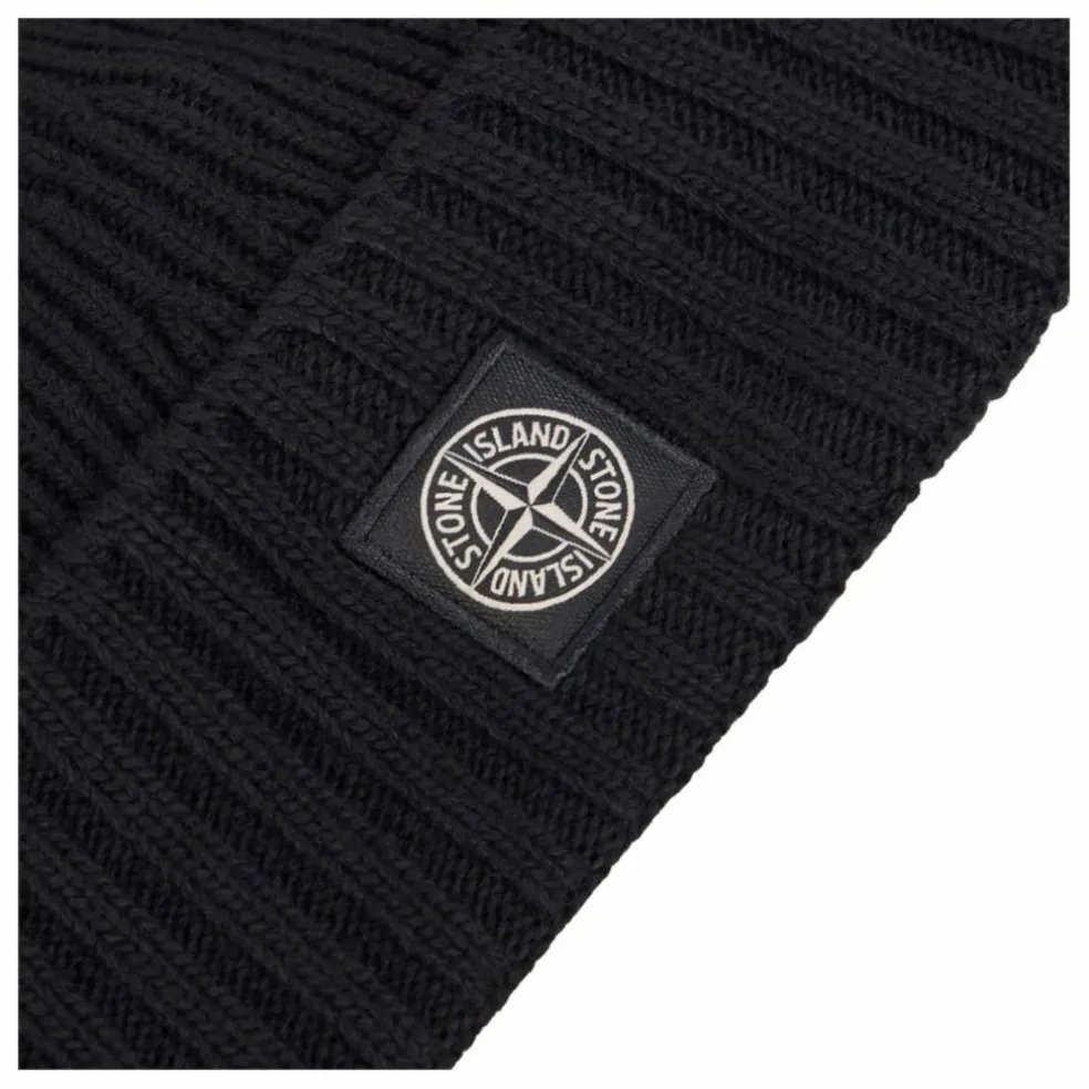 Bonnet Logo Laine | Noir