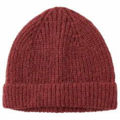 Bonnet Maille Côtelé | Rouge