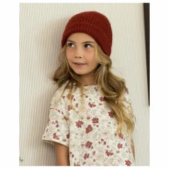 Bonnet Maille Côtelé | Rouge