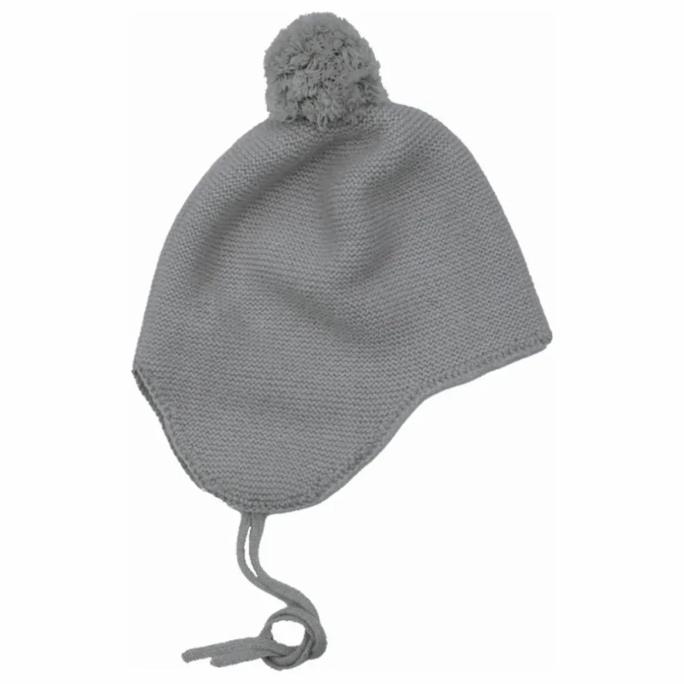 Bonnet Pom Pom Cachemire | Gris
