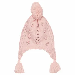 Bonnet Pompons Isolina | Rose pâle
