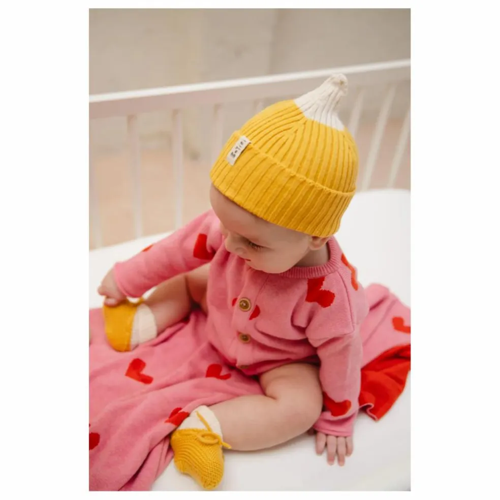 Bonnet Sierra Nevada Coton Bio | Jaune moutarde