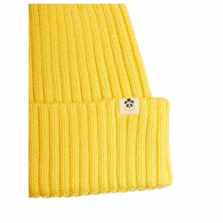 Bonnet Tricot Coton Bio | Jaune