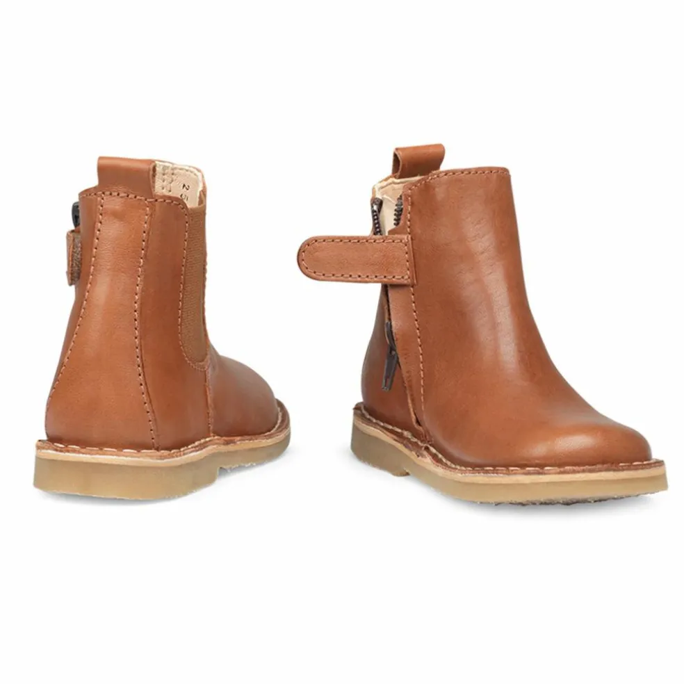 Boots Ankle Zip | Cognac