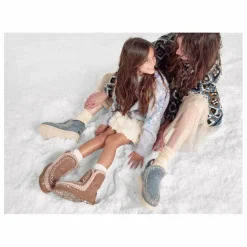 Boots Eskimo Strass Suède | Camel