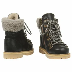 Boots Fourrées Lacets | Noir