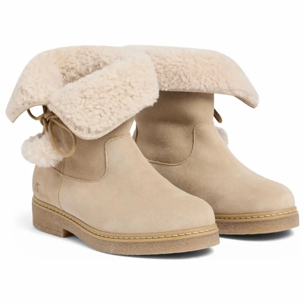 Boots Julienne Cuir | Beige