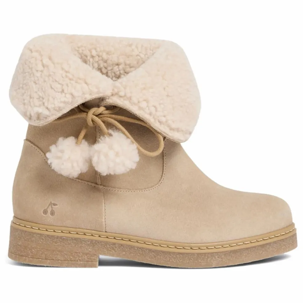 Boots Julienne Cuir | Beige