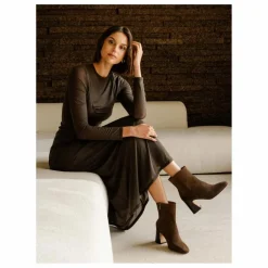 Boots Norma Suede | Marron
