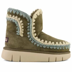 Boots Surpiquées Bounce Suède | Vert kaki