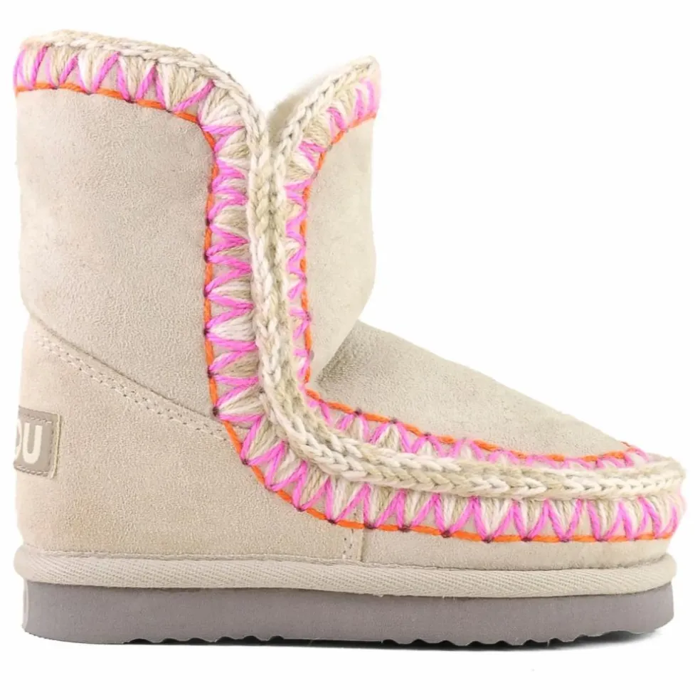 Boots Surpiquées Eskimo Suède | Crème