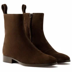 Boots West Croûte de Cuir | Marron