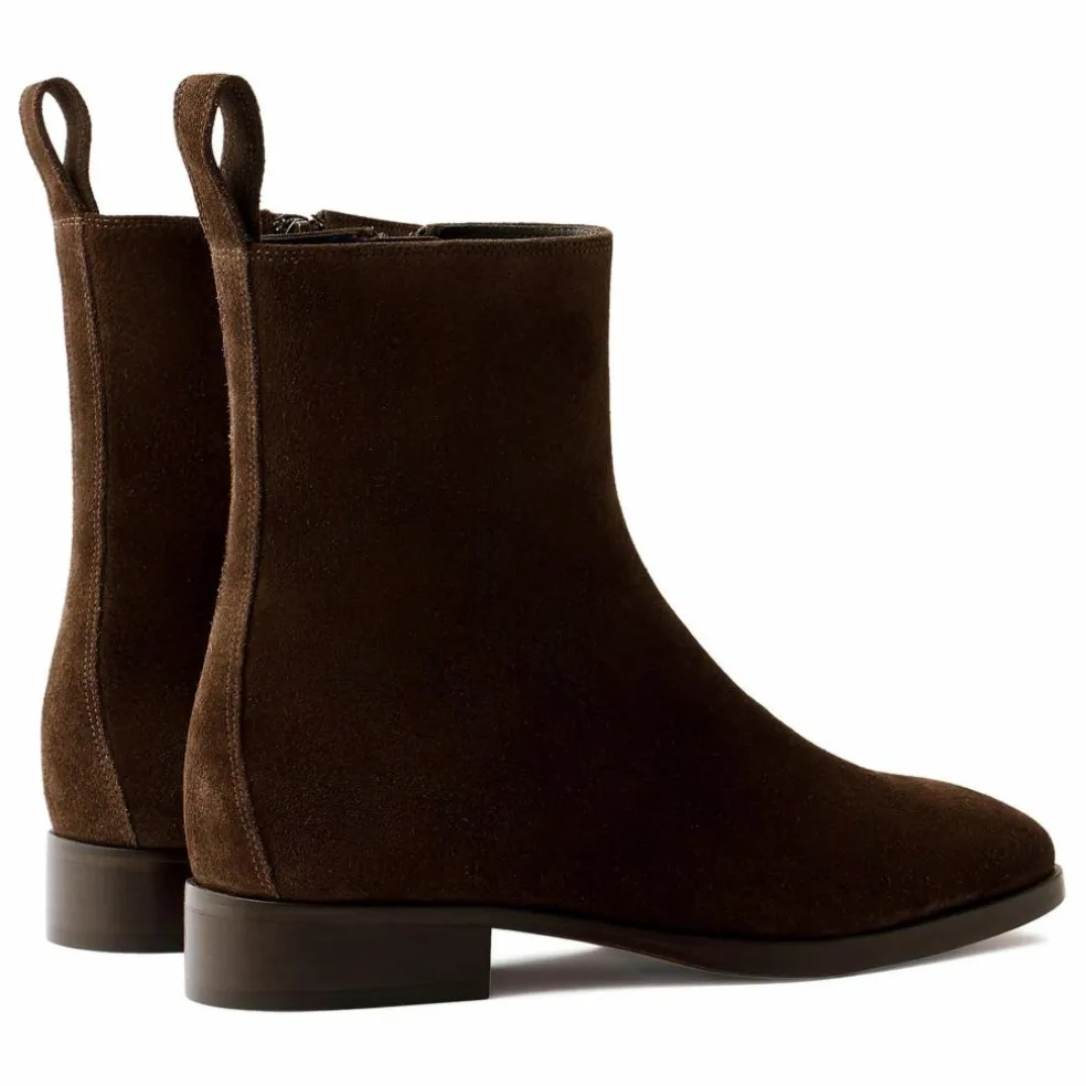 Boots West Croûte de Cuir | Marron