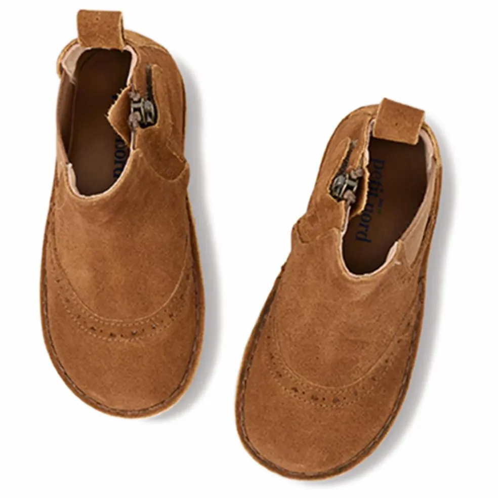 Boots Zip Ankle Star | Marron clair